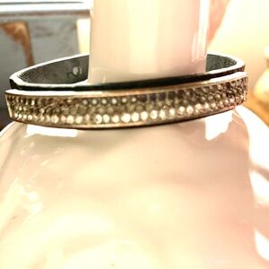 Elegant Black and Silver Women's Bracelet